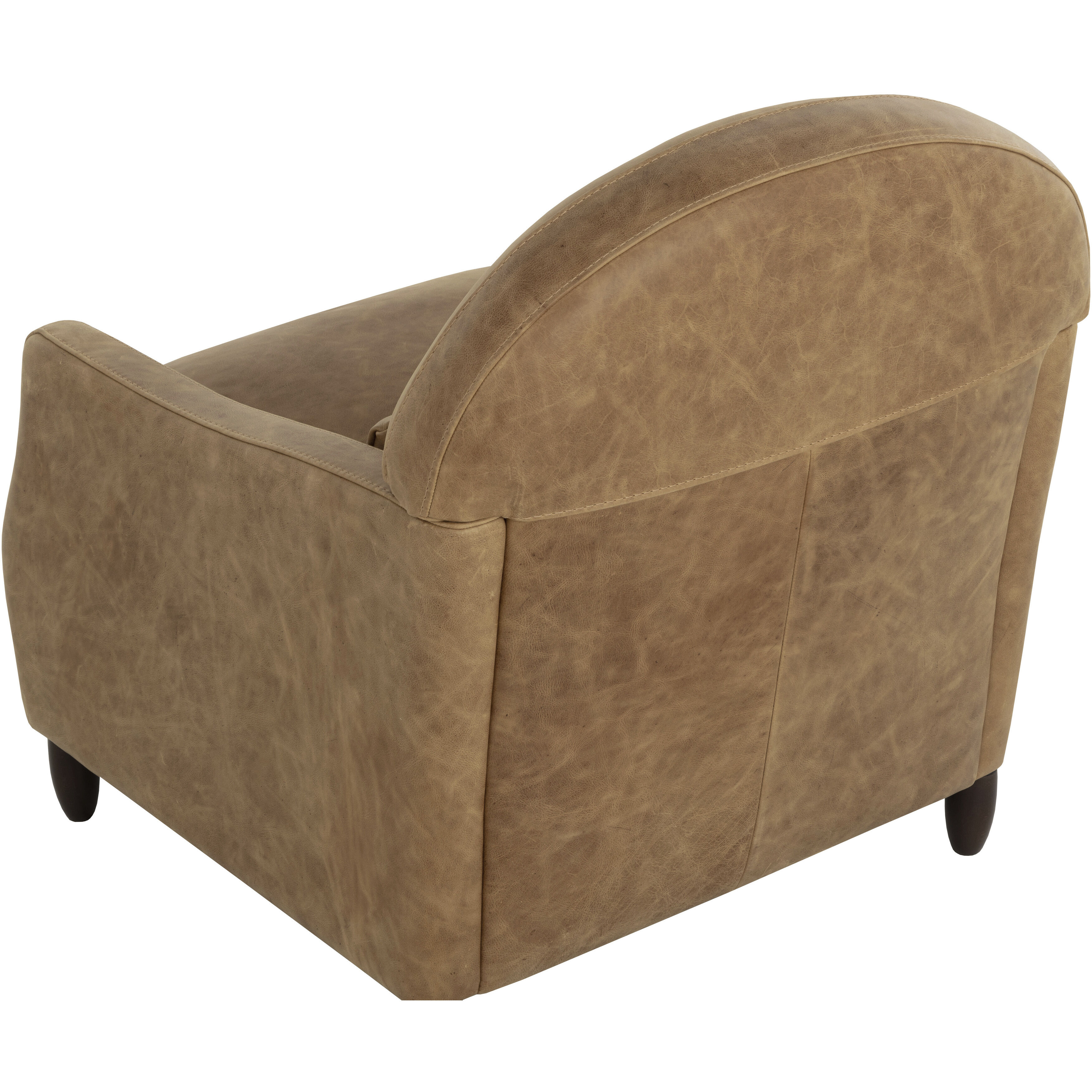 Cynthia Camel Leather Lounge Chair